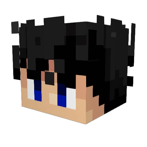 WowImCrazy Minecraft avatar head, 3D render