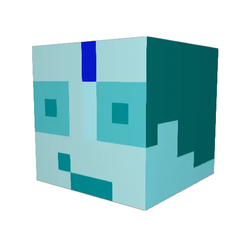 WowItsOatmeal Minecraft avatar head, 3D render