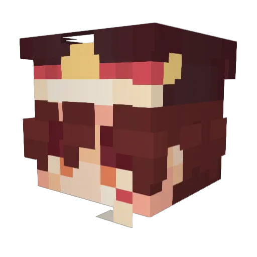 WowLaPetrouch Minecraft avatar head, 3D render