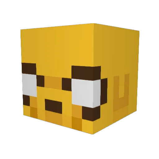 Wow_Menti Minecraft avatar head, 3D render