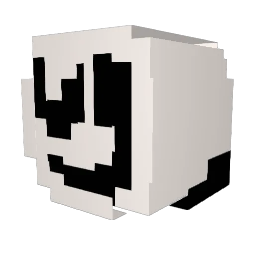 Wowaka69 Minecraft avatar head, 3D render