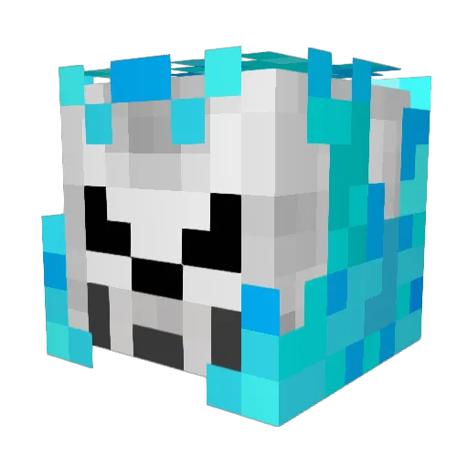 Wowo04 Minecraft avatar head, 3D render