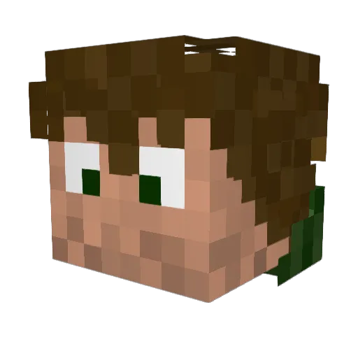 WoxiiZ Minecraft avatar head, 3D render