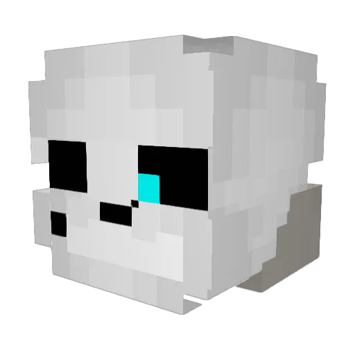 Woyapp Minecraft avatar head, 3D render