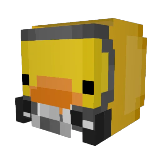 Woytix_duck Minecraft avatar head, 3D render