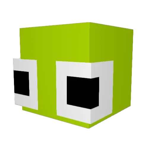 Wozoks Minecraft avatar head, 3D render