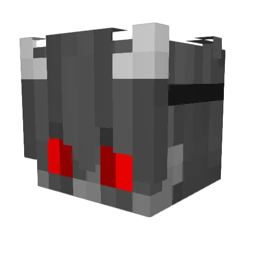 WqpeMC Minecraft avatar head, 3D render