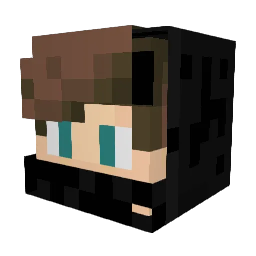 Wqrmik Minecraft avatar head, 3D render