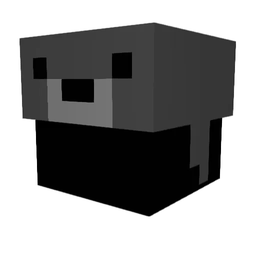 Wqs Minecraft avatar head, 3D render