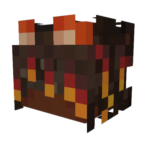 Wr3k4l Minecraft avatar head, 3D render