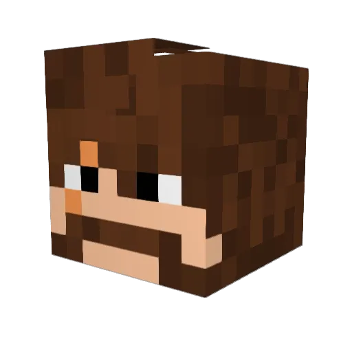 Wraith1950 Minecraft avatar head, 3D render