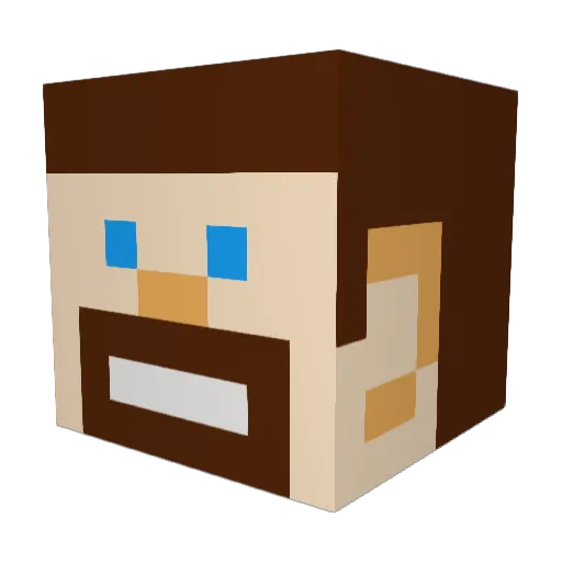 Wraith_R32 Minecraft avatar head, 3D render