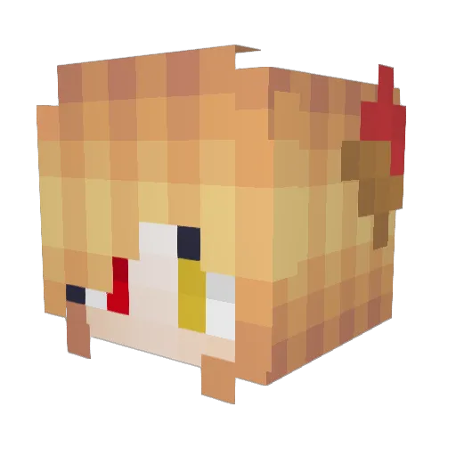 Wraith_Ultear Minecraft avatar head, 3D render