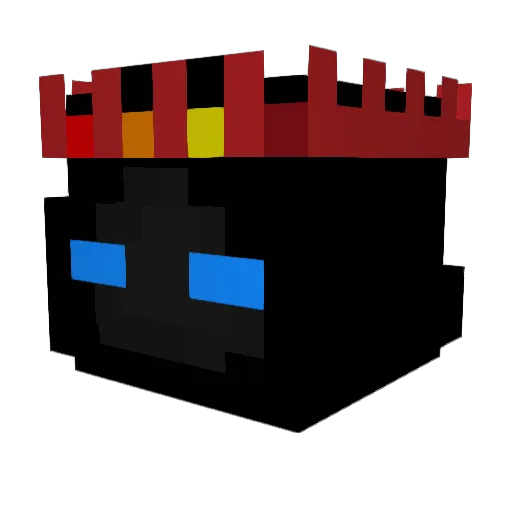 WraithenMC Minecraft avatar head, 3D render