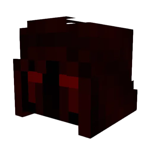 WraithofShadow Minecraft avatar head, 3D render