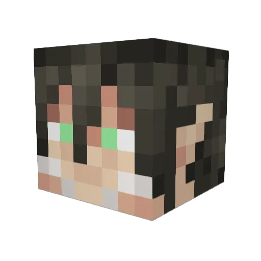 WrapMonster Minecraft avatar head, 3D render