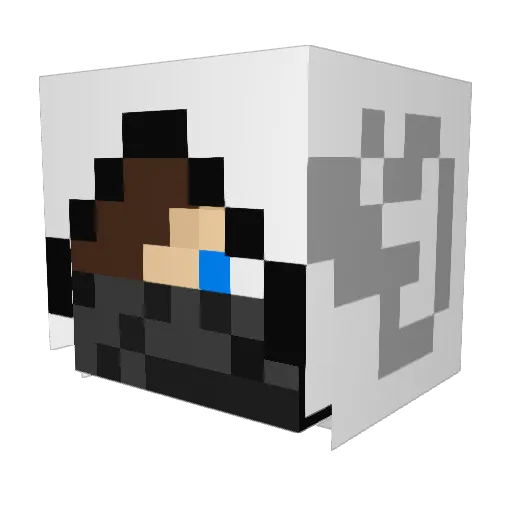 Wrath305 Minecraft avatar head, 3D render