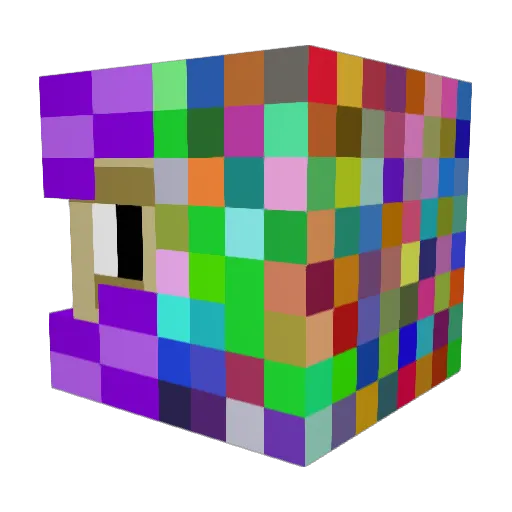 Wrath422 Minecraft avatar head, 3D render