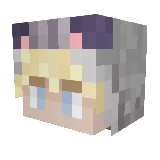 WrathRat Minecraft avatar head, 3D render