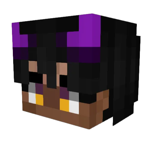 WrathfulBoreas Minecraft avatar head, 3D render