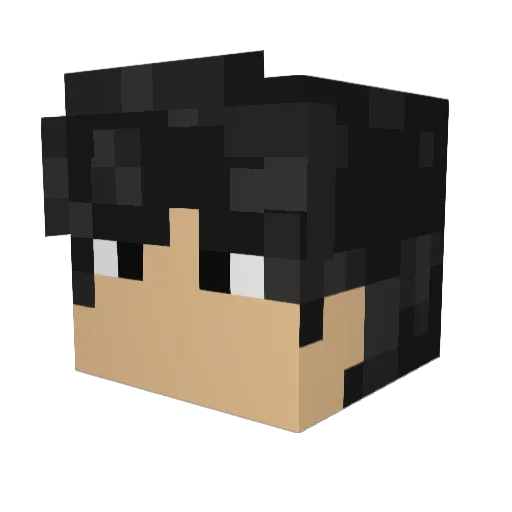 Wrathgar_18 Minecraft avatar head, 3D render