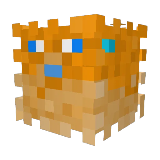 WravenousGamer Minecraft avatar head, 3D render