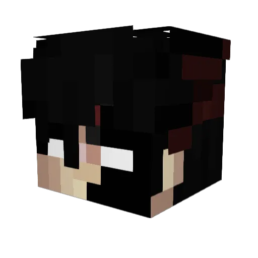 Wreaf Minecraft avatar head, 3D render