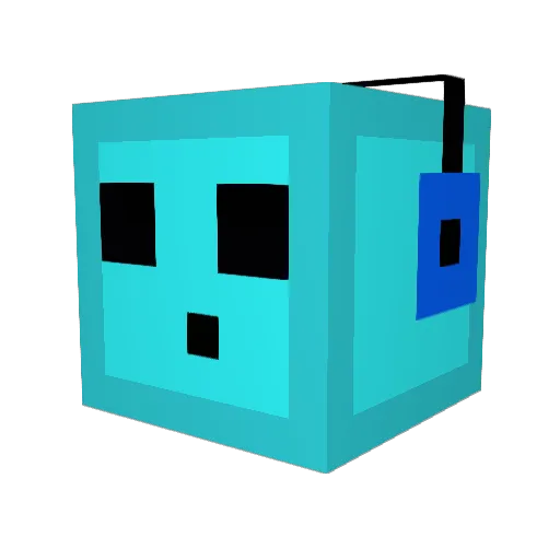 Wrecker9519 Minecraft avatar head, 3D render