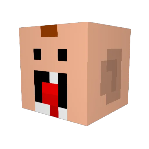 Wrecker_Jr Minecraft avatar head, 3D render