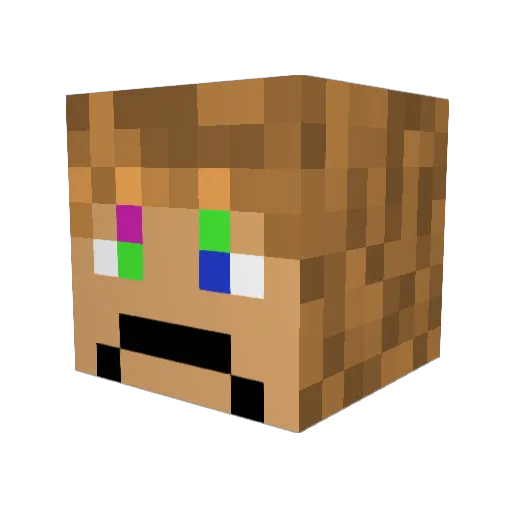 Wreckerplayz Minecraft avatar head, 3D render