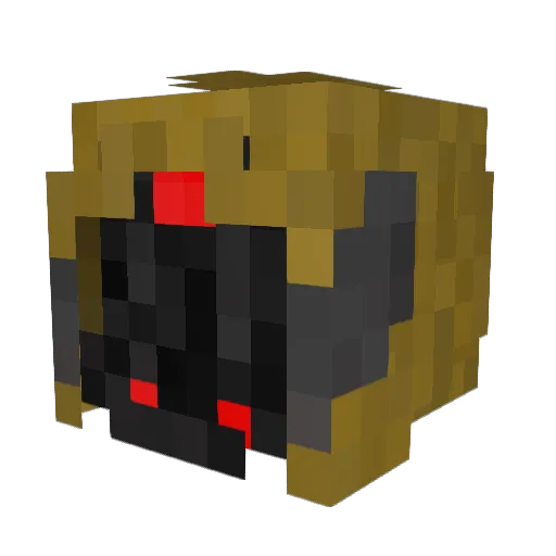 Wreckie Minecraft avatar head, 3D render