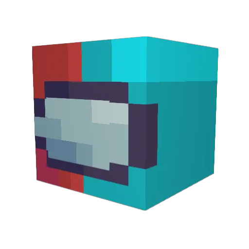 Wreckix Minecraft avatar head, 3D render