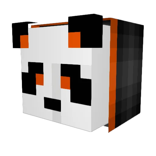Wrecktes Minecraft avatar head, 3D render