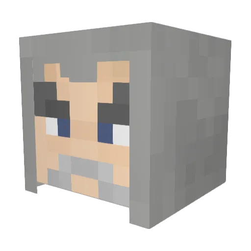 WredgeHimself Minecraft avatar head, 3D render