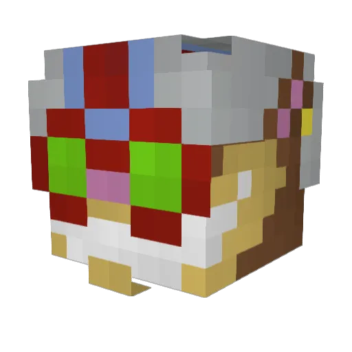 Wredget Minecraft avatar head, 3D render