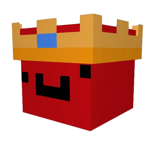 Wrekzo Minecraft avatar head, 3D render