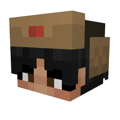 WretchedSloan Minecraft avatar head, 3D render