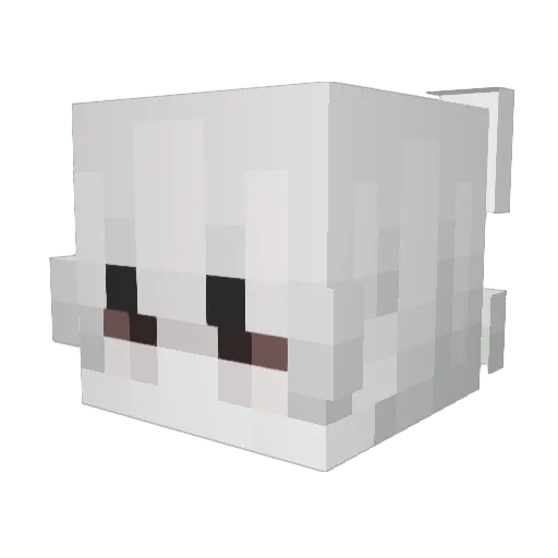 Wrexry Minecraft avatar head, 3D render
