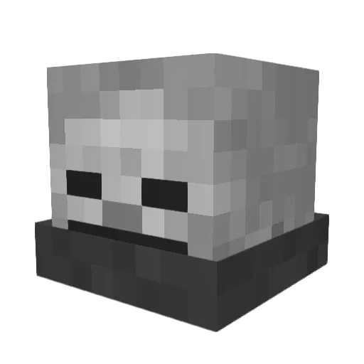 Wriak Minecraft avatar head, 3D render