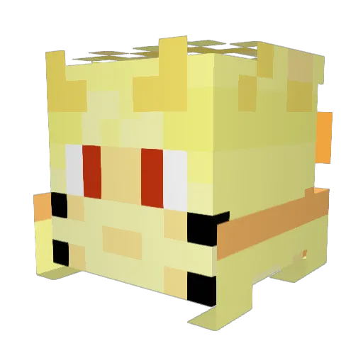 Wrigage Minecraft avatar head, 3D render
