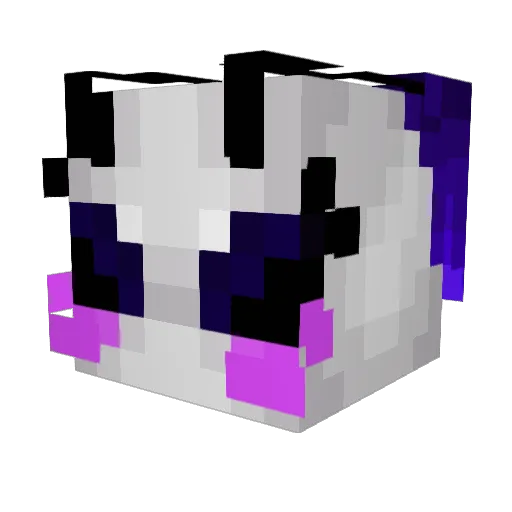 WrigglyWilly Minecraft avatar head, 3D render