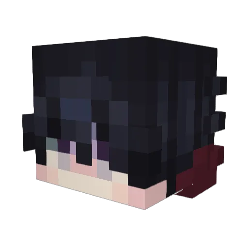 Wriothesley Minecraft avatar head, 3D render