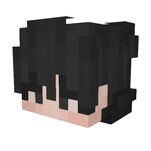 WristSlit Minecraft avatar head, 3D render