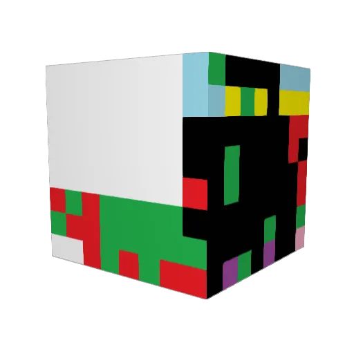 Wristblade25 Minecraft avatar head, 3D render