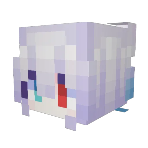 Write_Ink Minecraft avatar head, 3D render