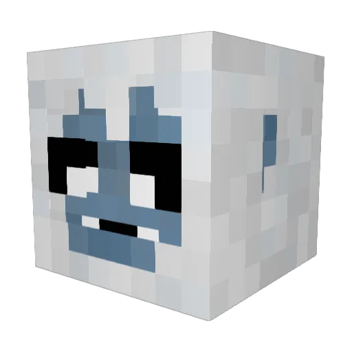 Wrobel7k Minecraft avatar head, 3D render