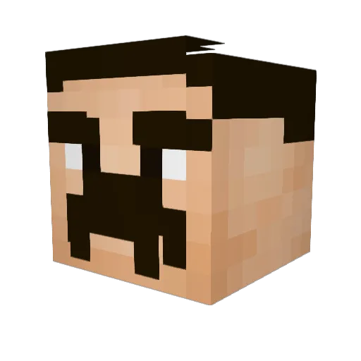 Wroju Minecraft avatar head, 3D render