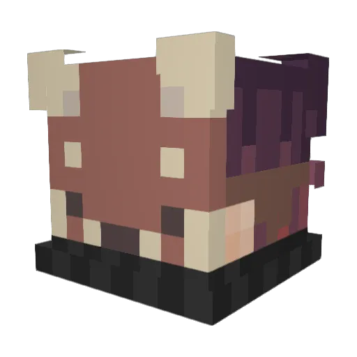 WrongCapy Minecraft avatar head, 3D render