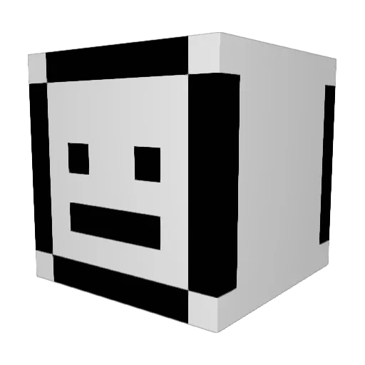 WrongDude8 Minecraft avatar head, 3D render