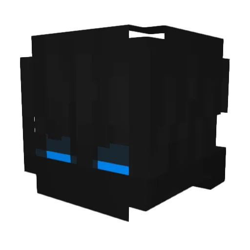 WrongTeck Minecraft avatar head, 3D render